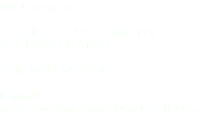 My Company 6215 Kester Ave. Suite 111 Van Nuys CA 91411 Call: 818-554-9269 E-mail: intersportuniforms@hotmail.com